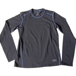 Hot‎ Chillys Thermal Long Sleeve Top Size Large Youth Kids Black Base Layer